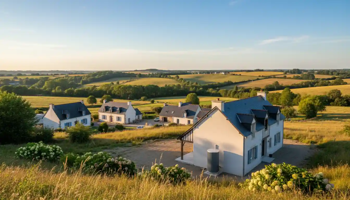 Maison moderne équipée d'une pompe à chaleur en Loire-Atlantique